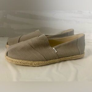 Toms Alpargata rope espadrilles textured earth wise grey